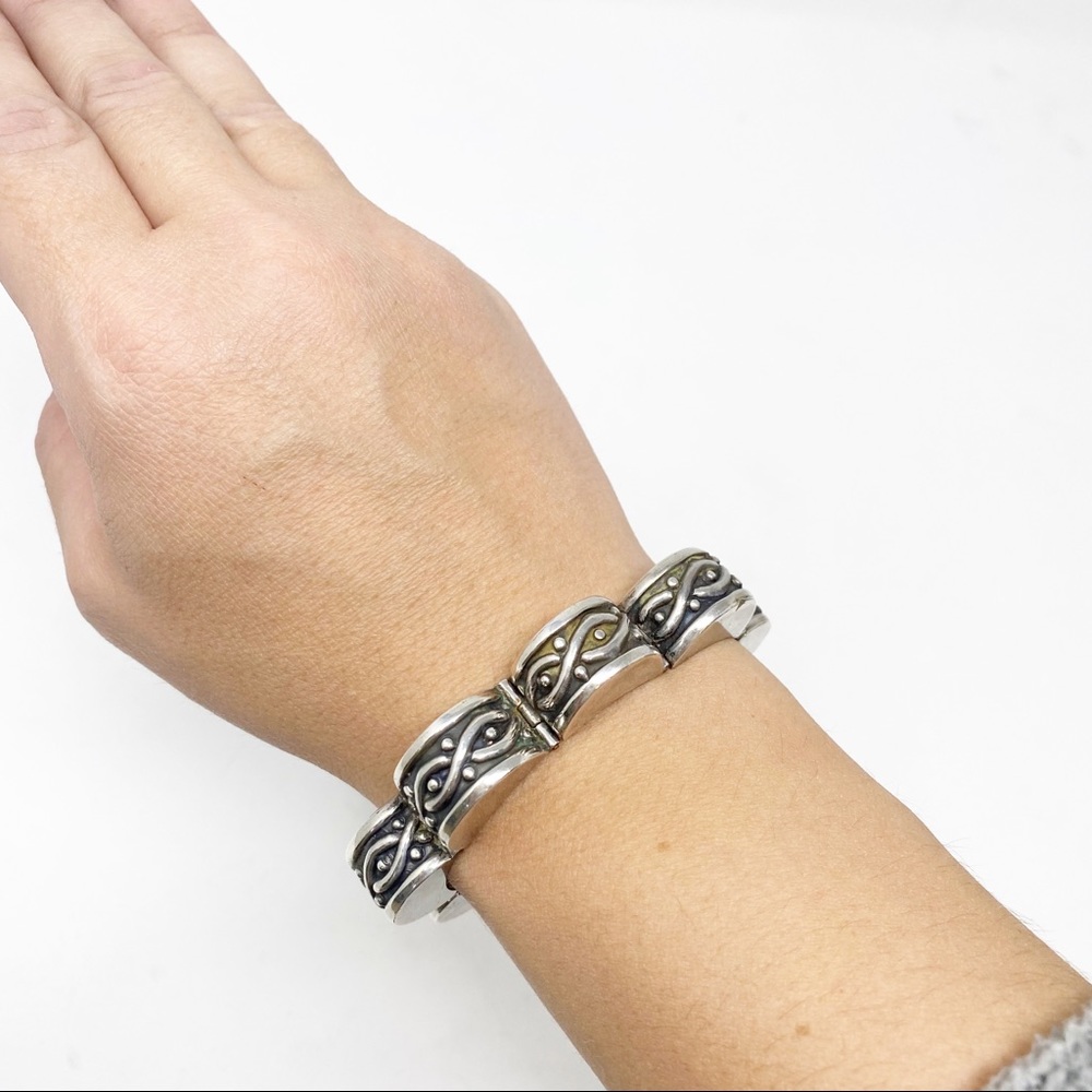 Los Castillo Dome Taxco sterling bracelet #210